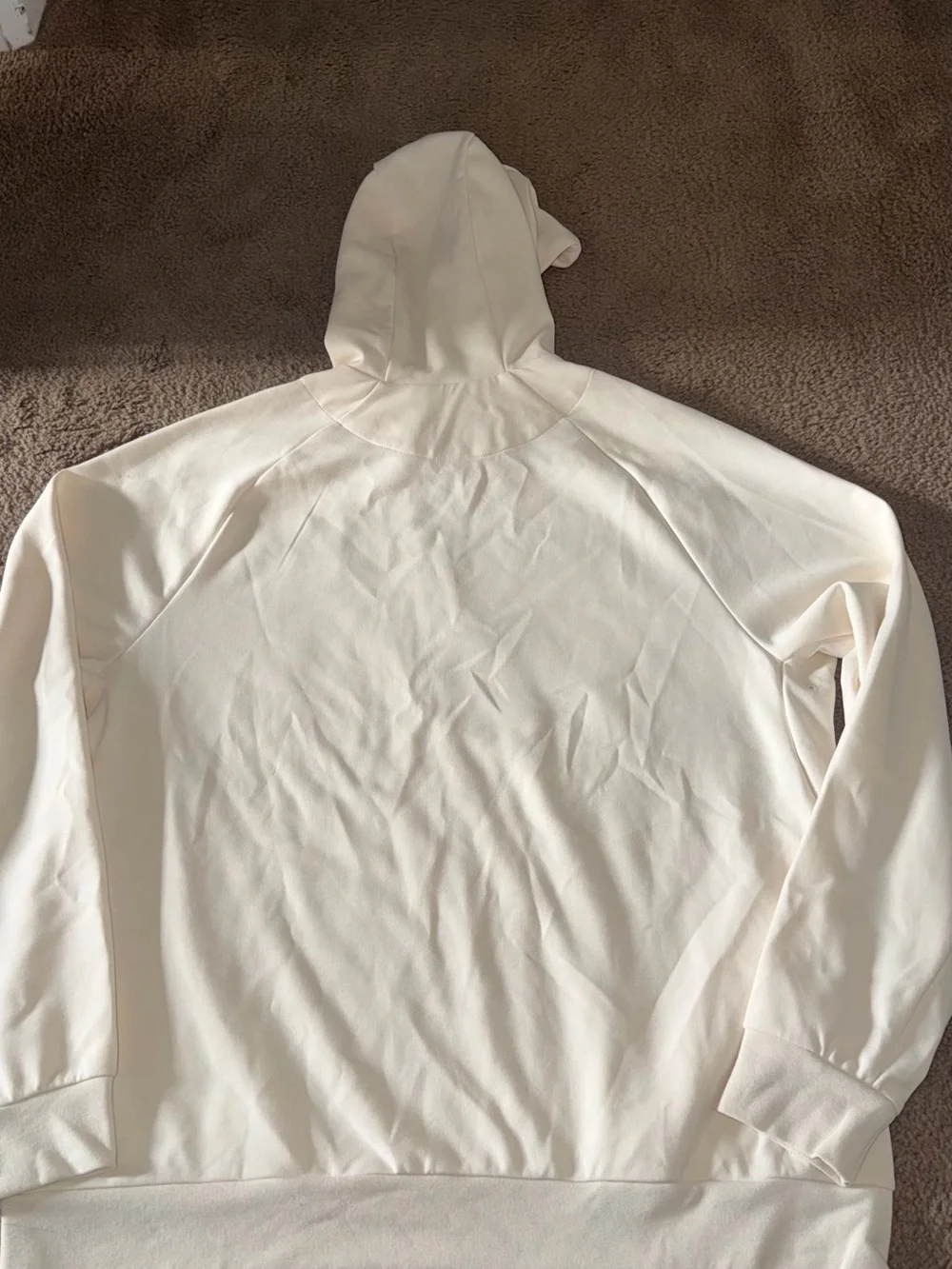 Nike Men’s Cream Crewneck Pullover Hoodie